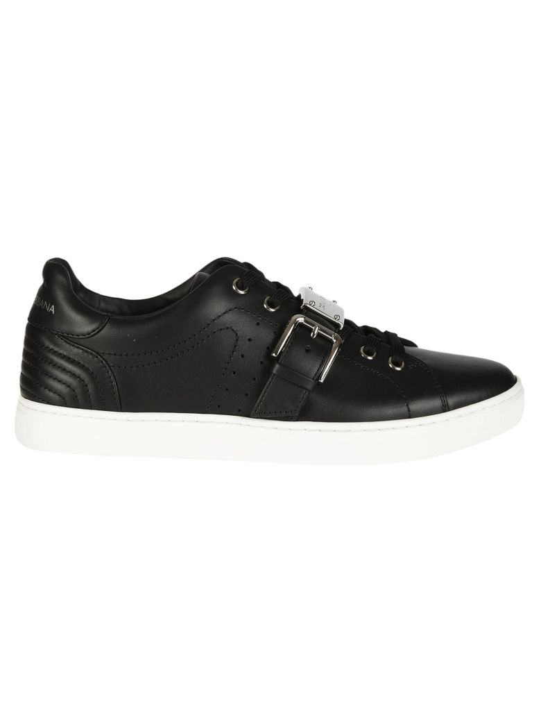DOLCE & GABBANA London Sneakers In Leather in Black | ModeSens