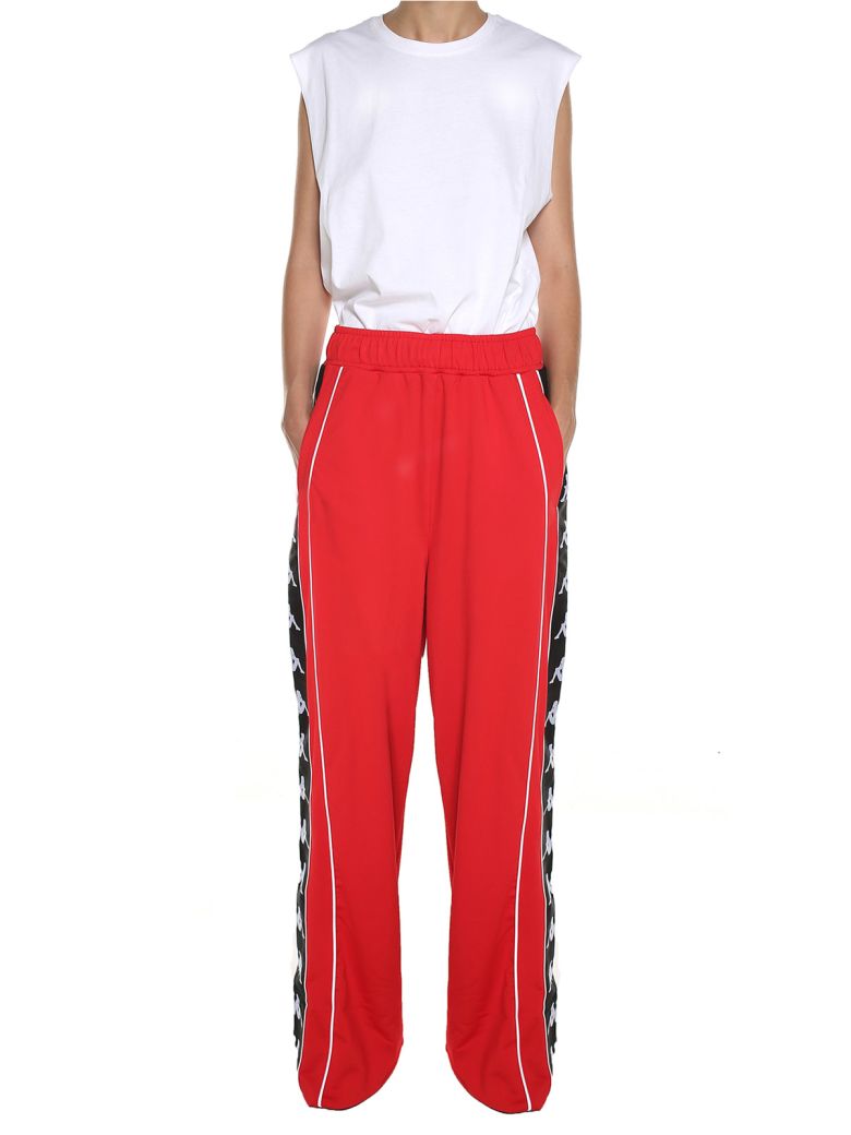 FAITH CONNEXION Kappa Acetate Track Pants in Red | ModeSens