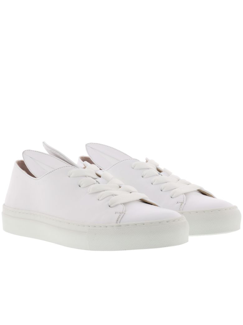 Minna Parikka Bunny Ear Sneakers In White | ModeSens