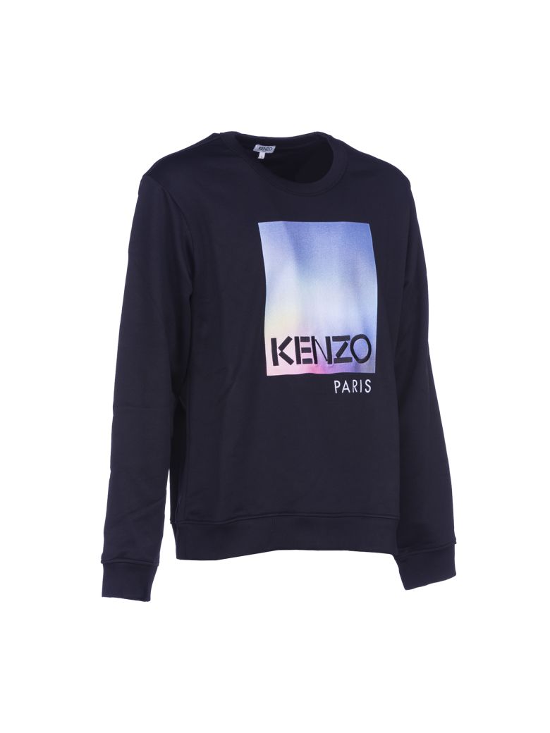 KENZO Printed Sweatshirt in Black | ModeSens