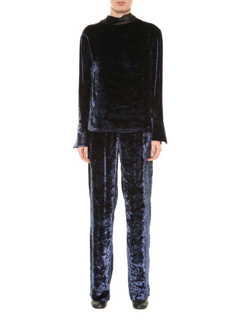MAISON MARGIELA Flared Fitted Trousers in Viola | ModeSens