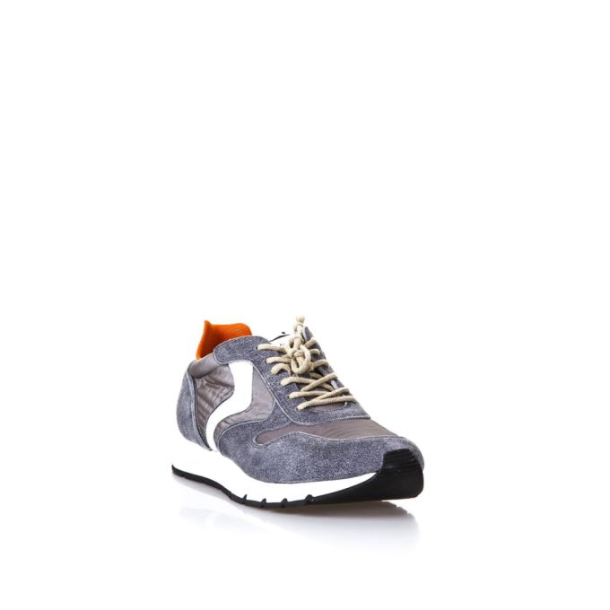 Voile Blanche Liam Free Grey Suede & Nylon Sneakers展示图