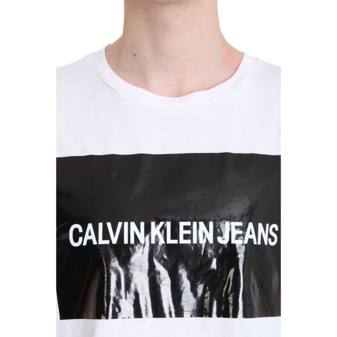 Calvin Klein White Cotton T-shirt展示图