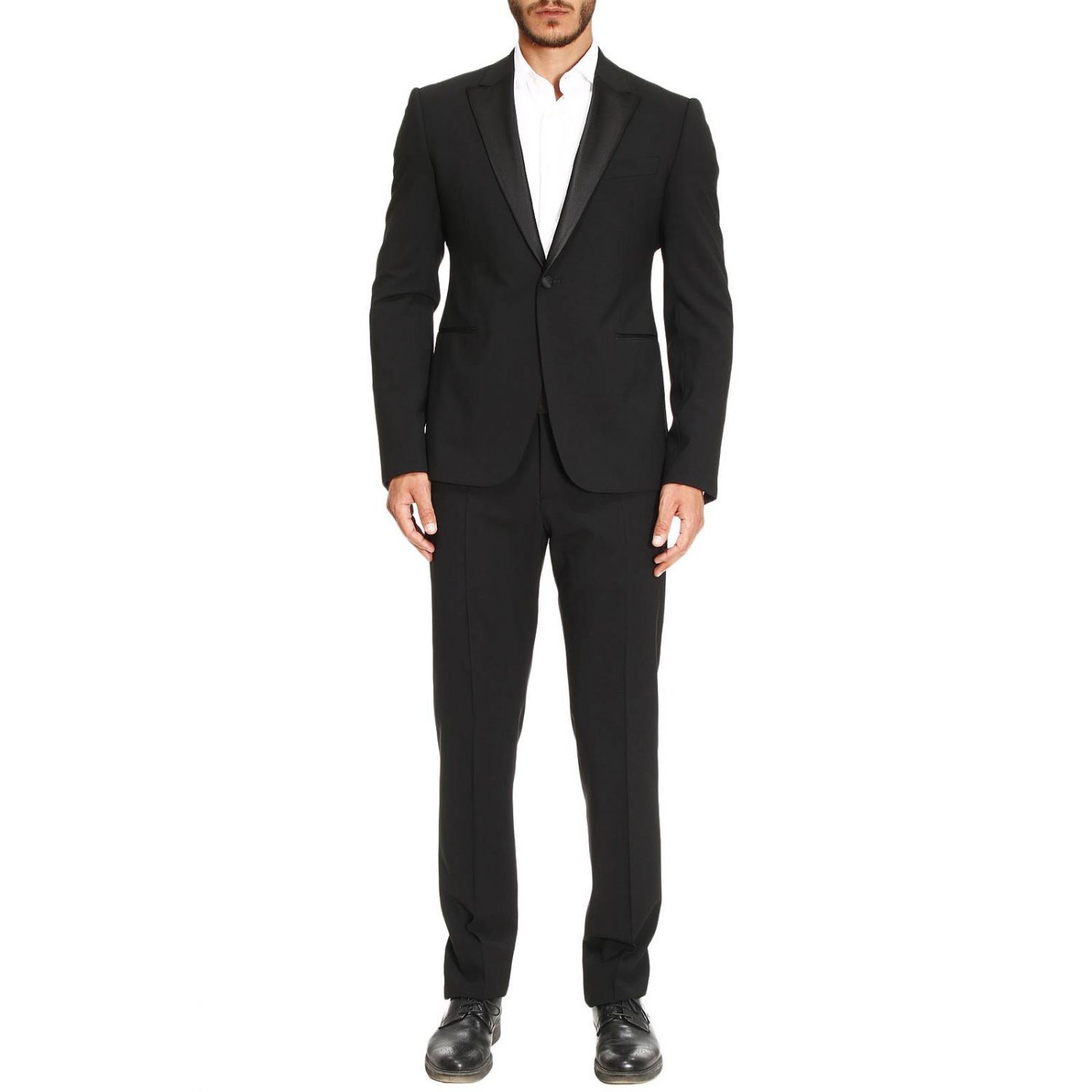Armani Collezioni - Suit Suit Men Armani Collezioni - black, Men's