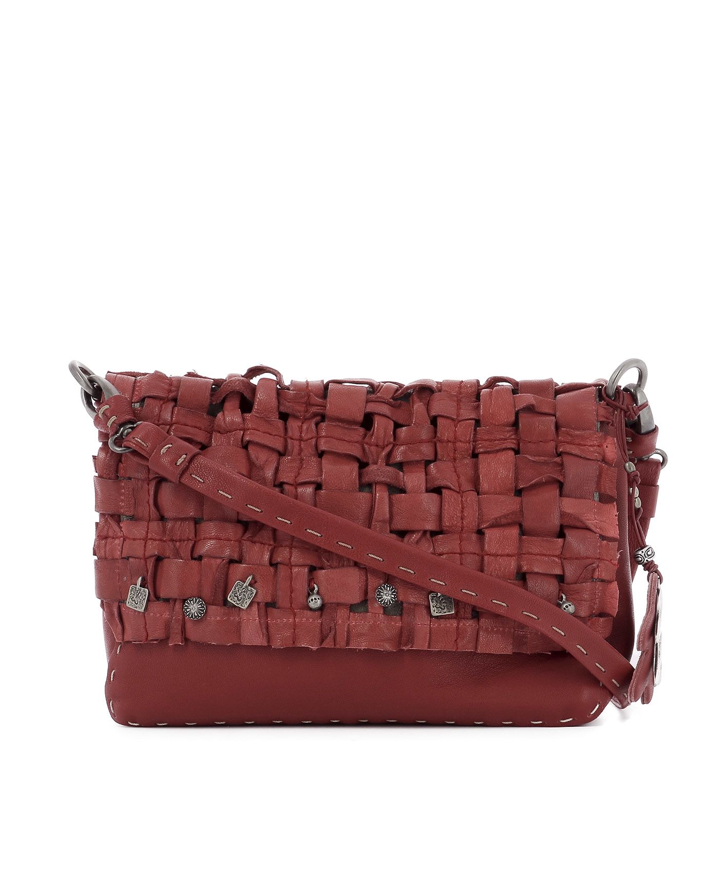 Red Leather Shoulder Bag