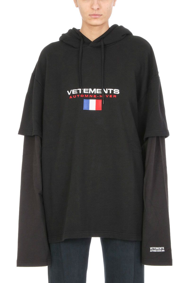 VETEMENTS DOUBLE SLEEVES HOODIE