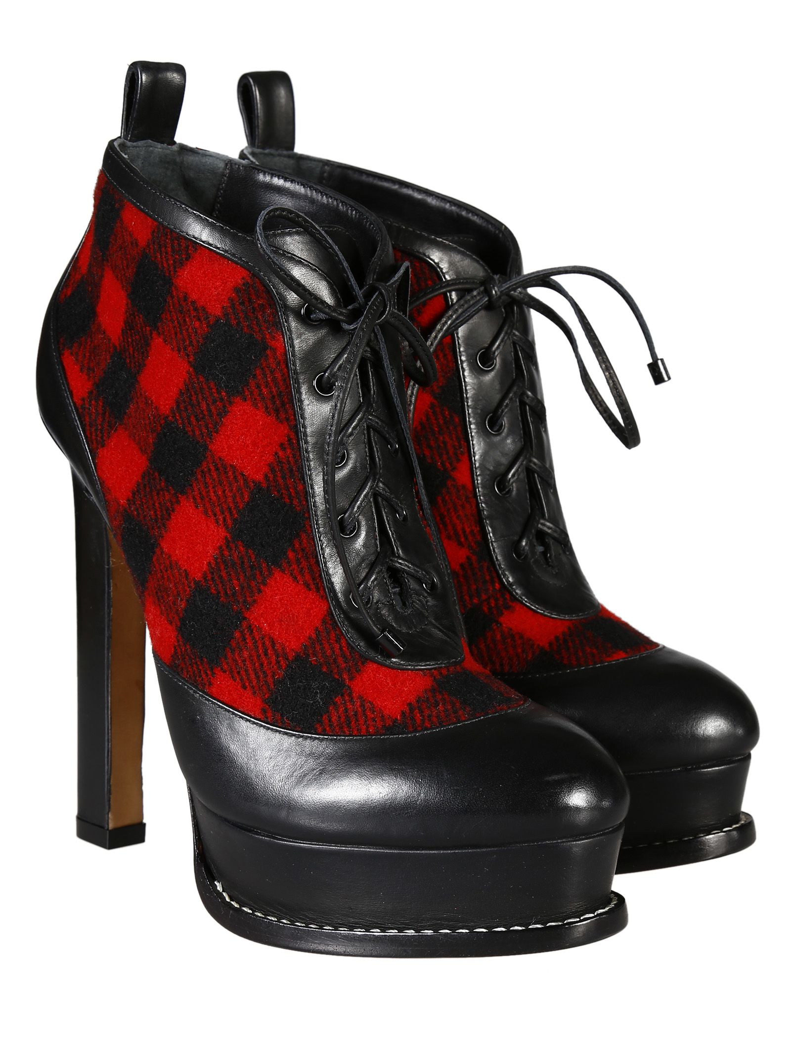 Sophia Webster - Sophia Webster Katy Check Boots - Black/Red, Women's ...