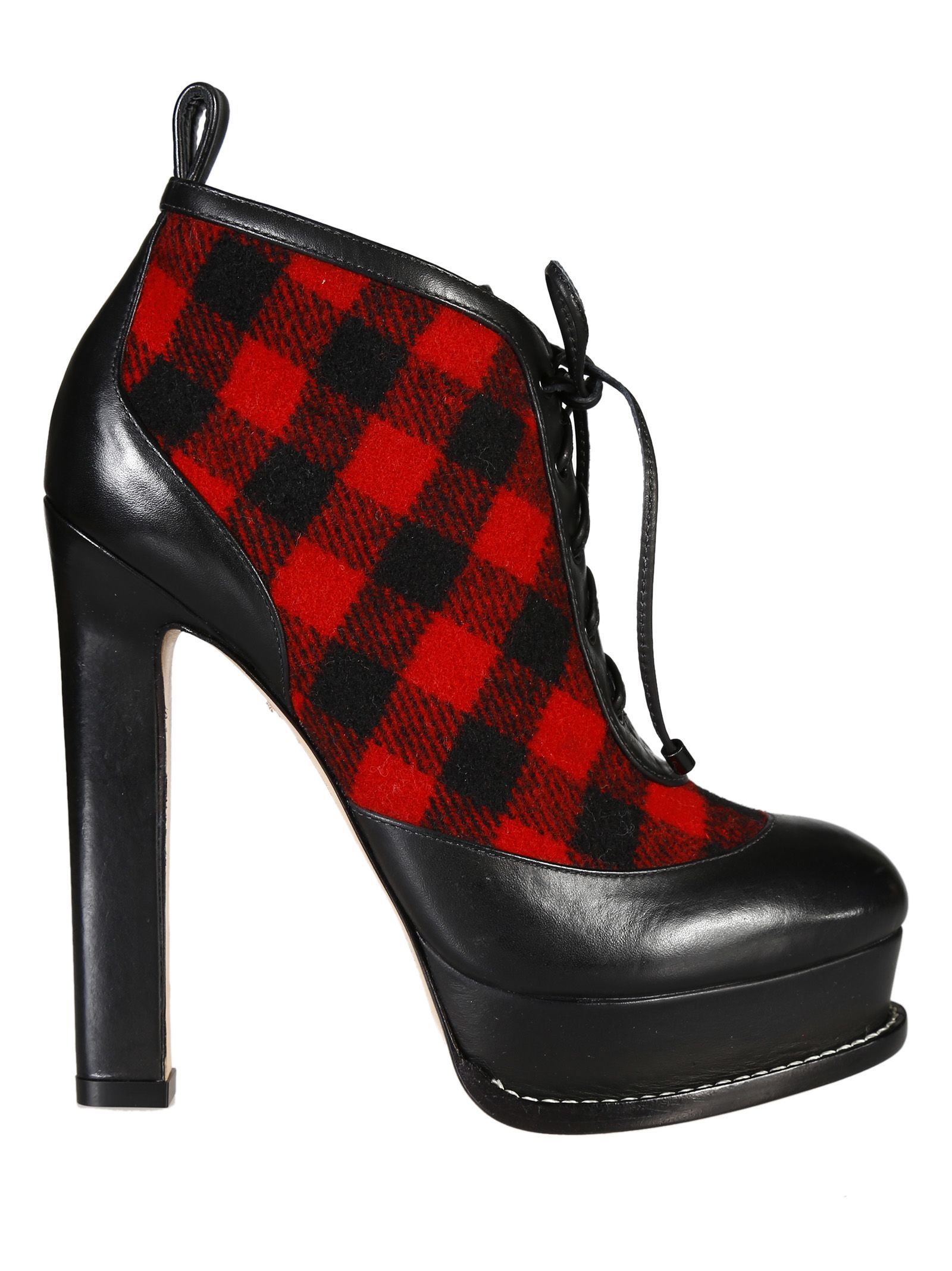 Sophia Webster - Sophia Webster Katy Check Boots - Black/Red, Women's ...