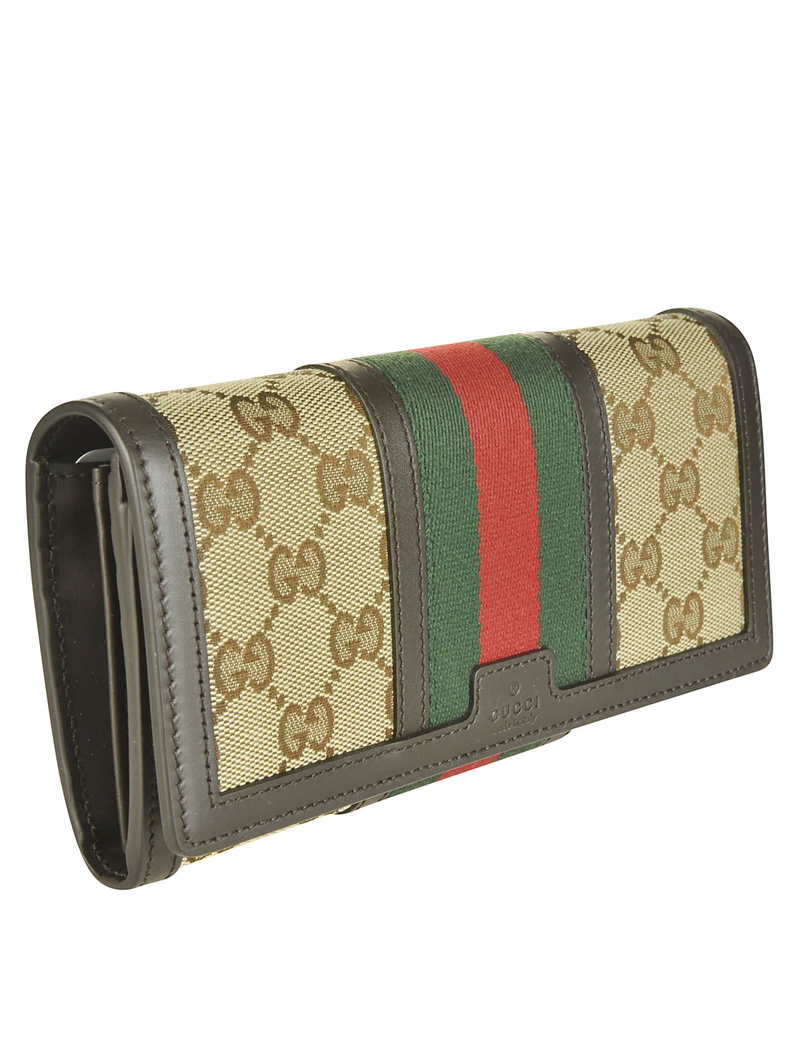 Gucci - Gucci Continental Wallet - Beige/Ebony, Women&#39;s Wallets | Italist