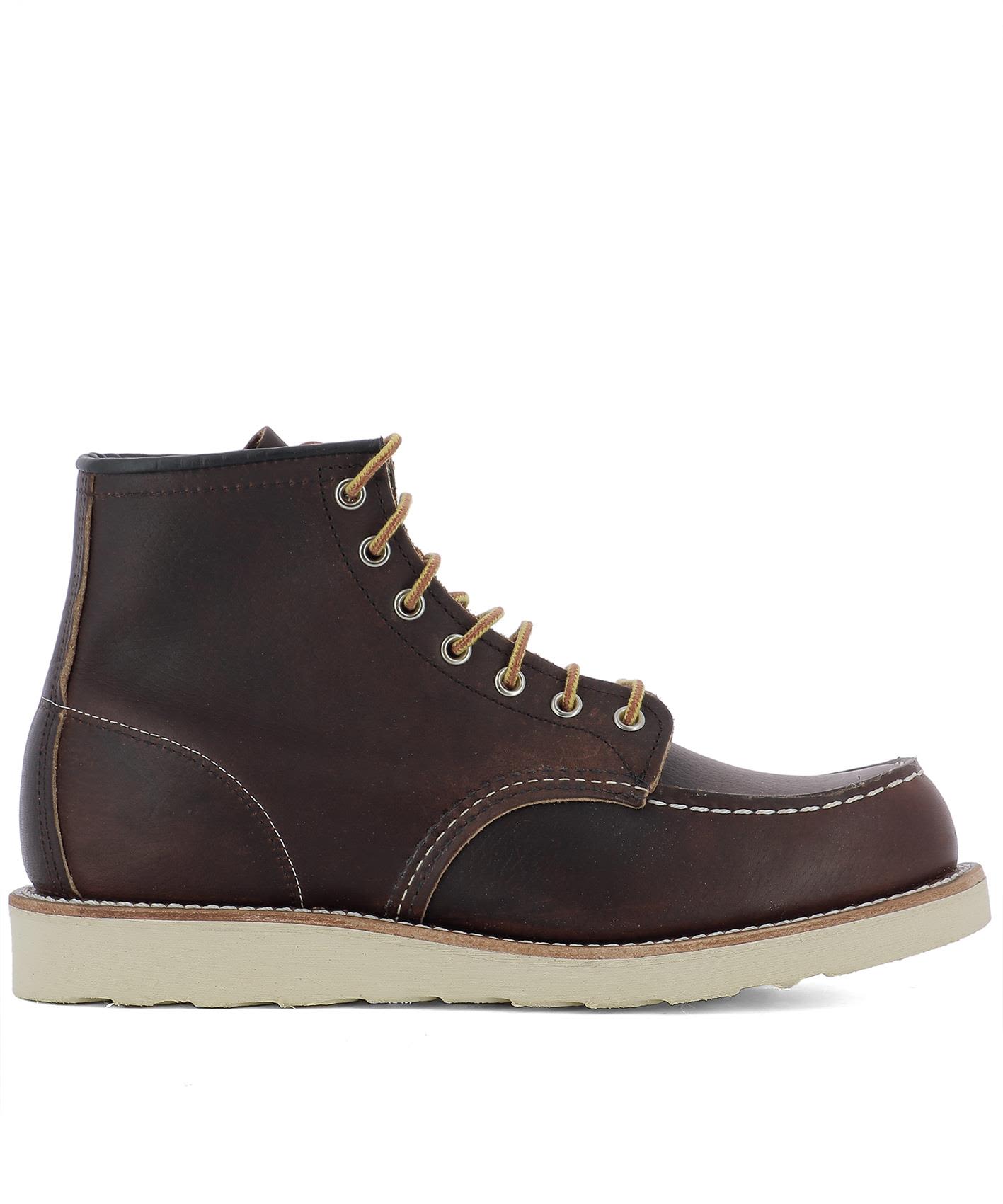 RED WING SHOES Brown Leather Ankle Boots | ModeSens