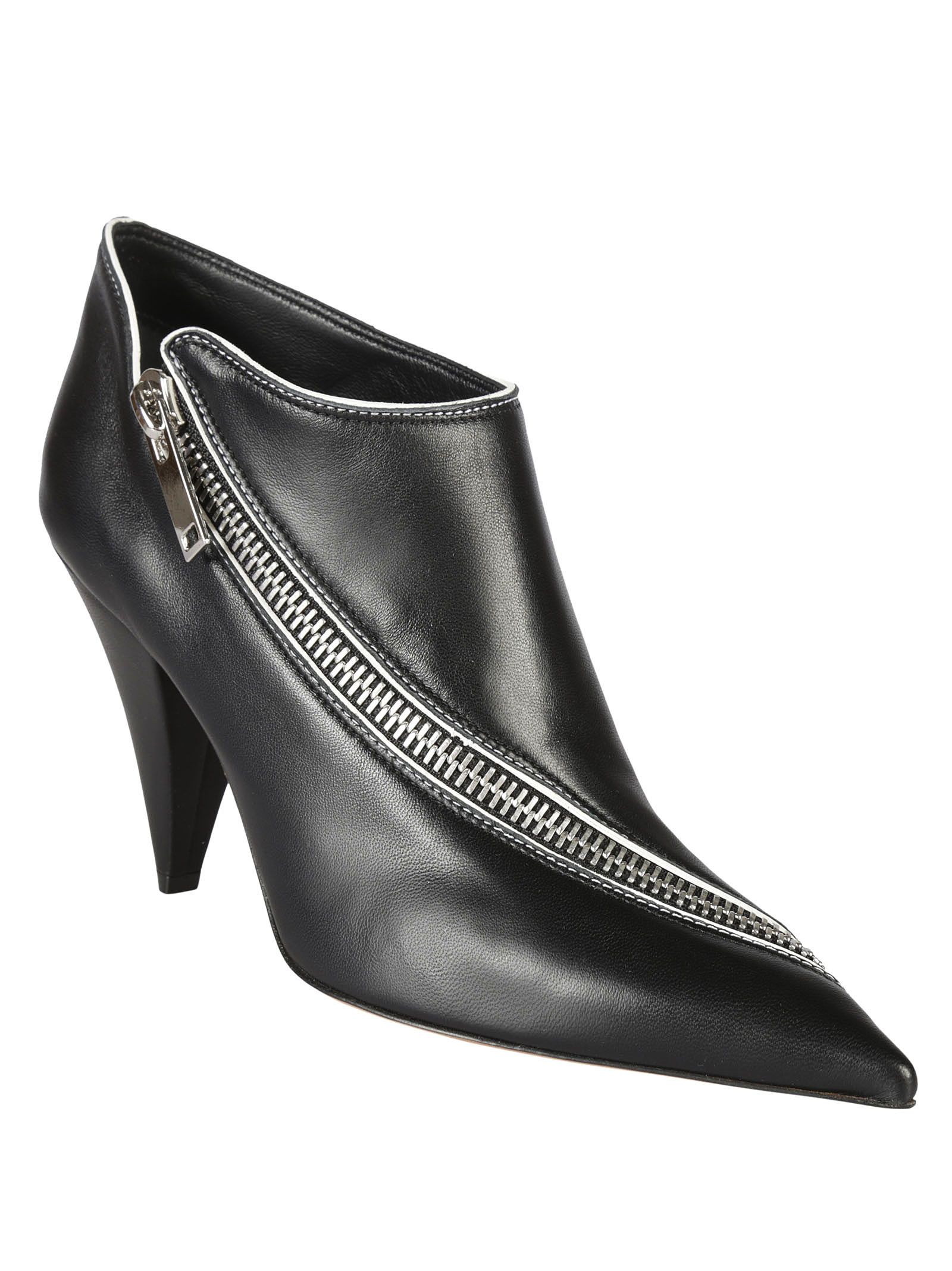 Celine - Celine Zipped Ankle Boots - Nero, Women's Boots | Italist