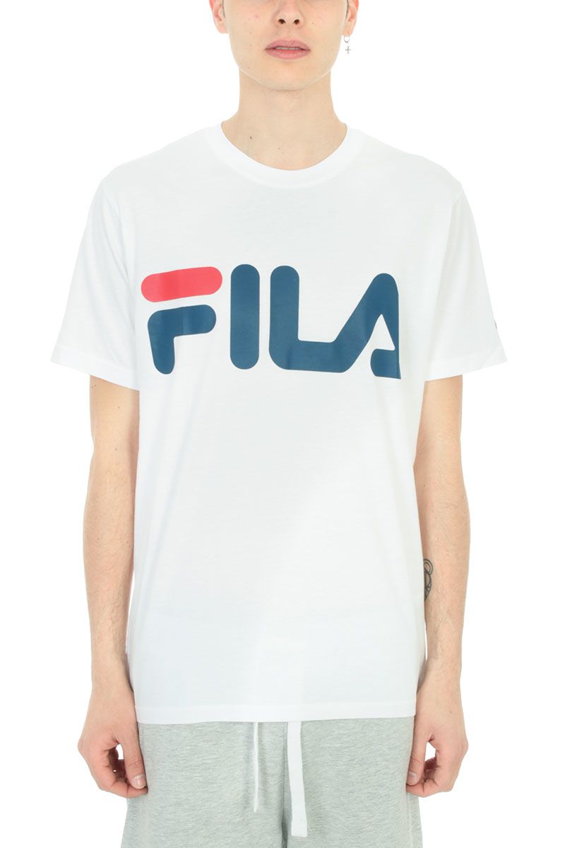 FILA OVERSIZED BOYFRIEND T-SHIRT WITH CHEST LOGO - WHITE | ModeSens