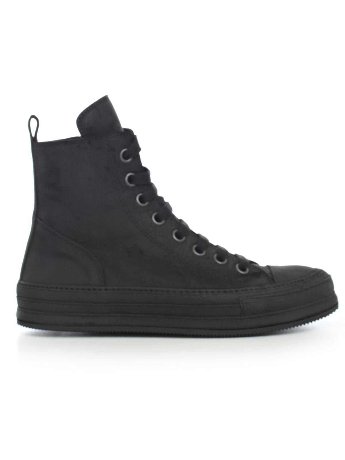 Ann Demeulemeester Leather Sneakers In Black | ModeSens