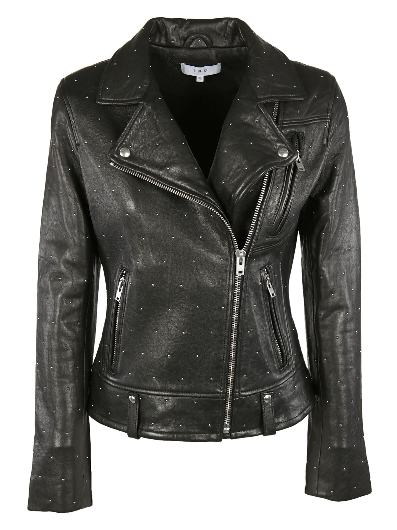 IRO - Iro Studded Biker Jacket - Black, Women's Jackets | Italist