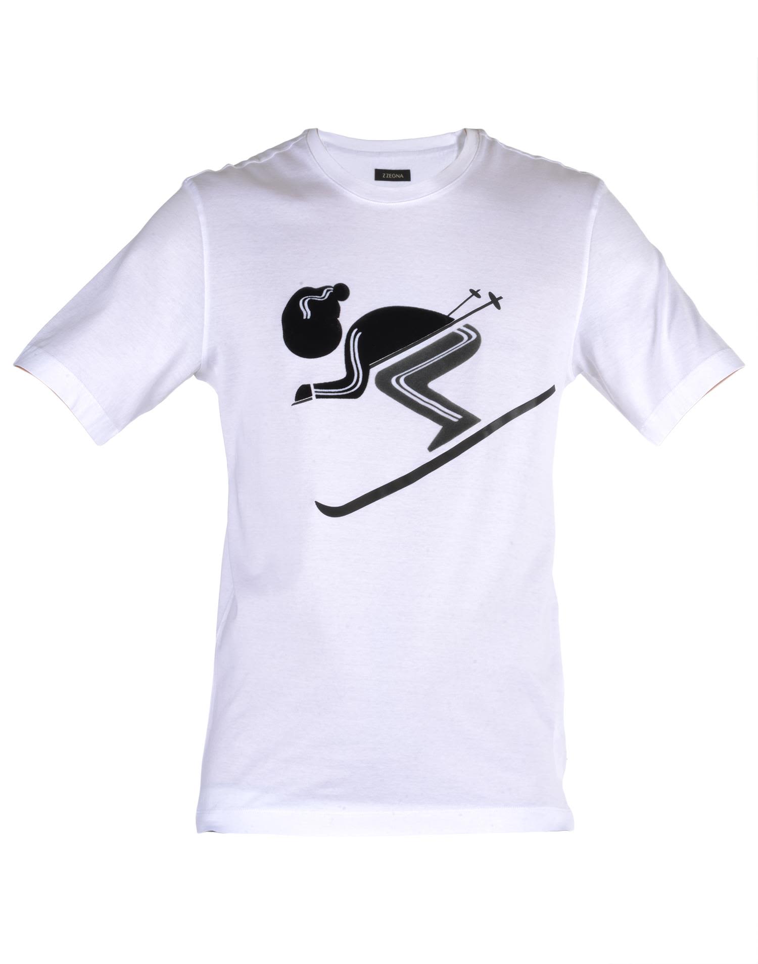 Ermenegildo Zegna Cotton T-Shirt, White | ModeSens
