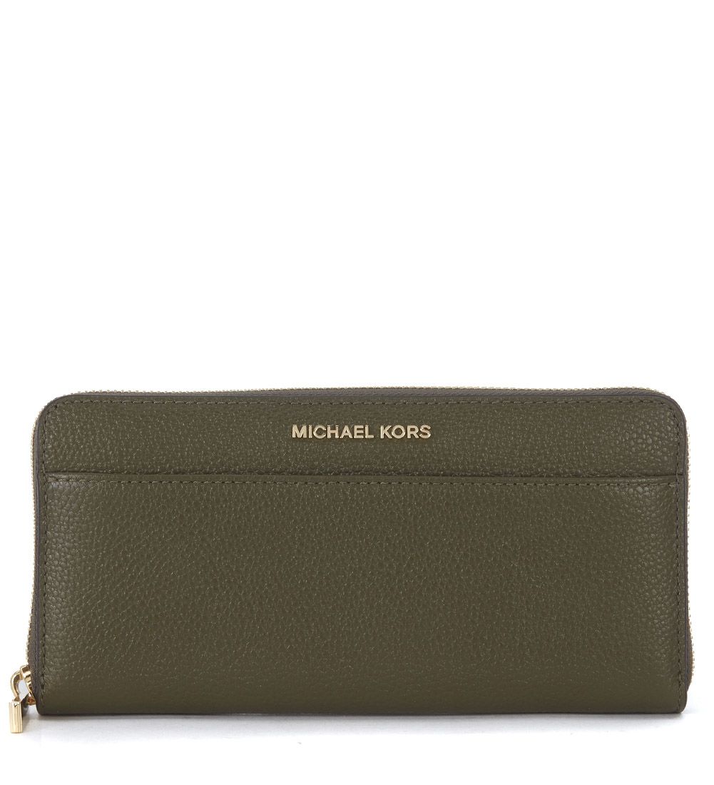 Michael Kors - Michael Kors Mercer Olive Green Saffiano Leather Wallet ...