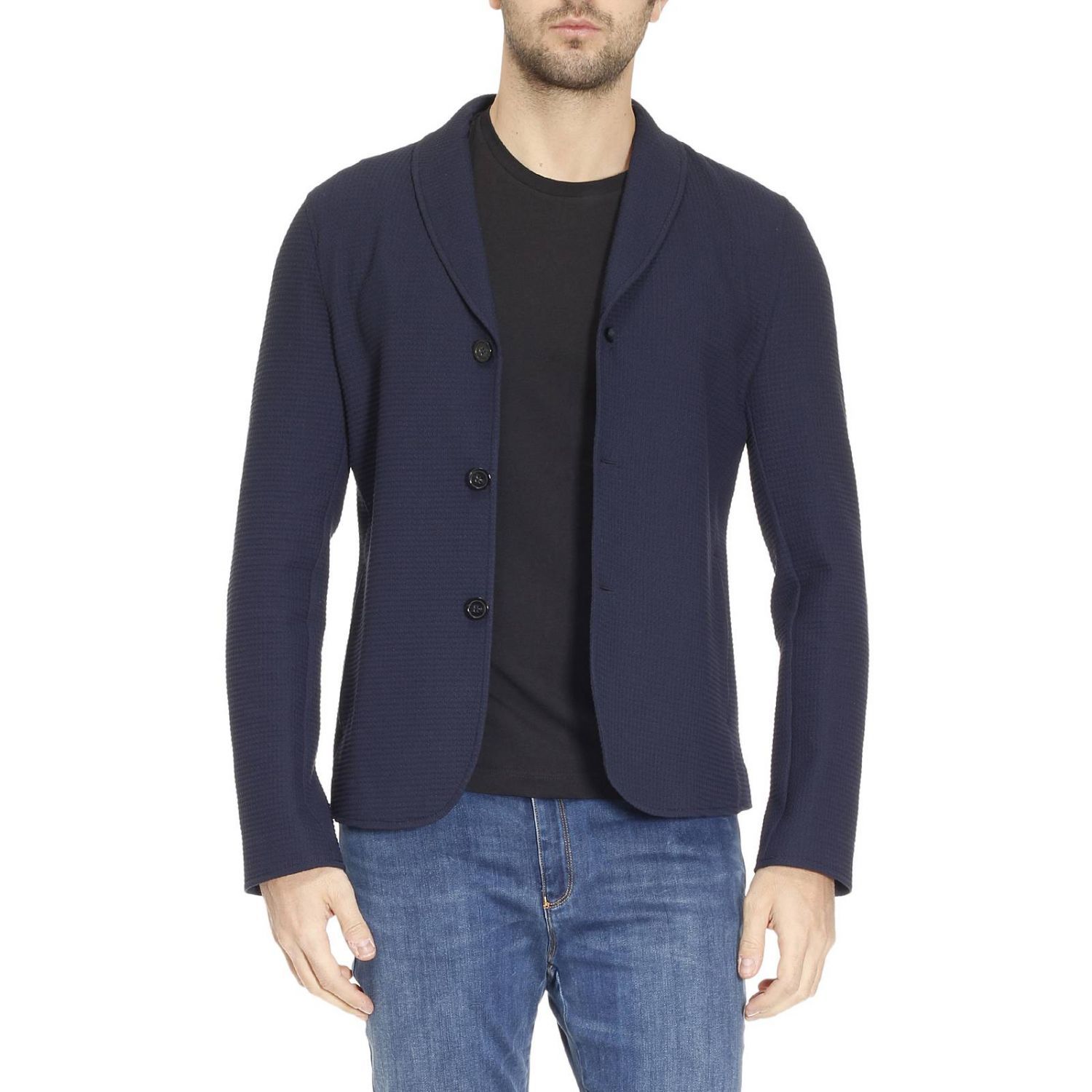  EMPORIO  ARMANI  Blazer  Blazer  Men Blue ModeSens