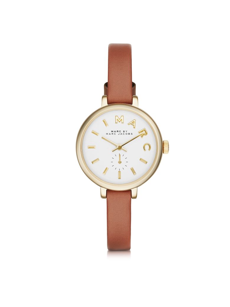 MARC BY MARC JACOBS MARC BY MARC JACOBS SALLY 28 MM STAINLESS STEEL AND LEATHER STRAP WOMENS WATCH,10590148