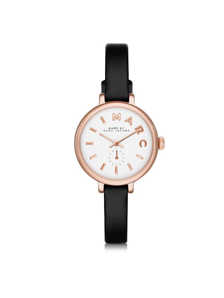MARC BY MARC JACOBS MARC BY MARC JACOBS SALLY 28 MM STAINLESS STEEL AND LEATHER STRAP WOMENS WATCH,10590146