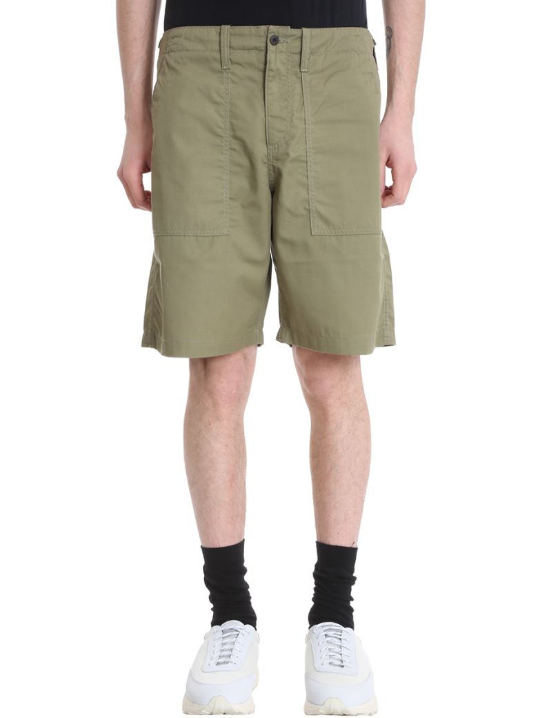 OUR LEGACY GREEN COTTON SHORTS,10573038