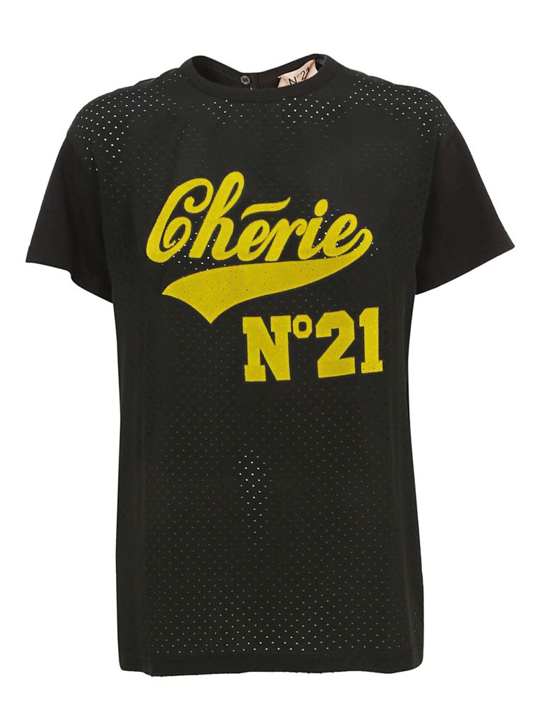 N°21 PERFORATED T-SHIRT,10606318