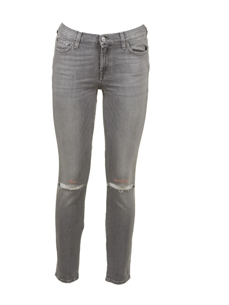 7 FOR ALL MANKIND SKINNY CROPPED JEANS,10597338