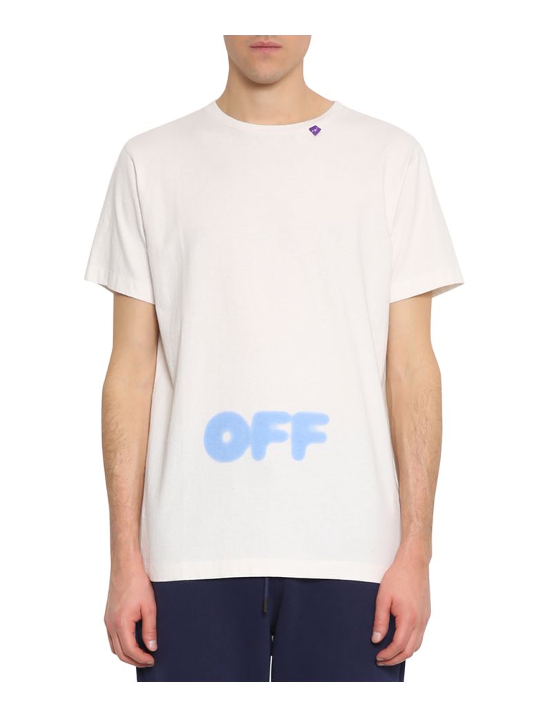 OFF-WHITE BLURRED OFF COTTON T-SHIRT,10619165