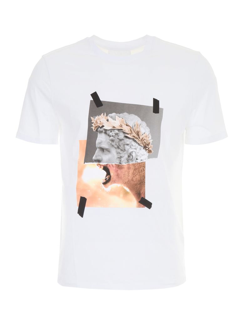 NEIL BARRETT PRINTED T-SHIRT,10608518