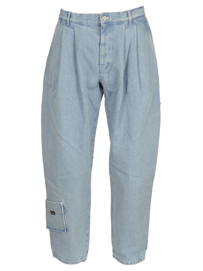 Carpenter Denim Pants In Bleach Blue