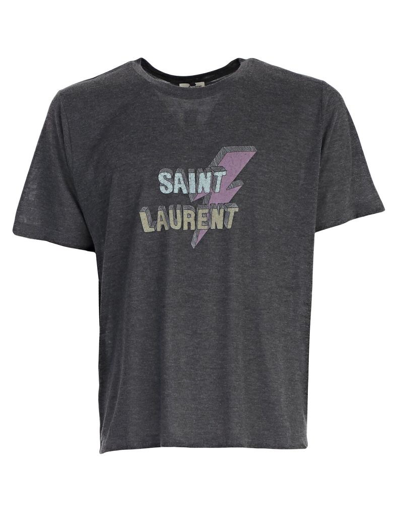 saint laurent t shirt lightning bolt women's