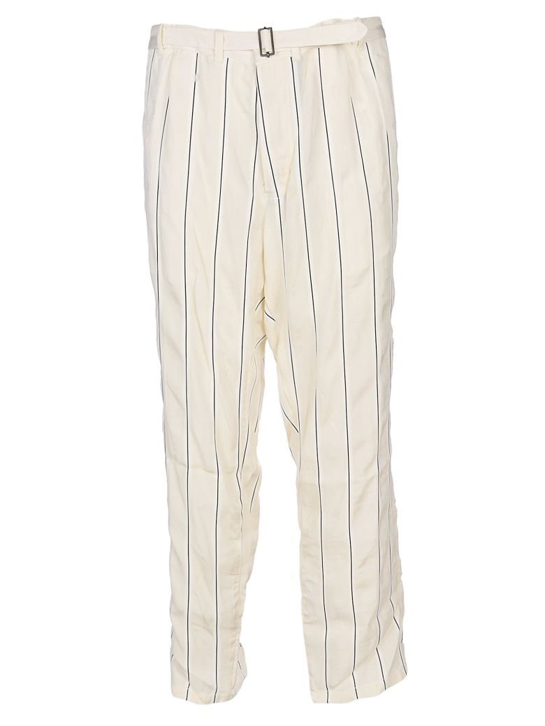 HAIDER ACKERMANN STRIPED BELTED TROUSERS,10593001