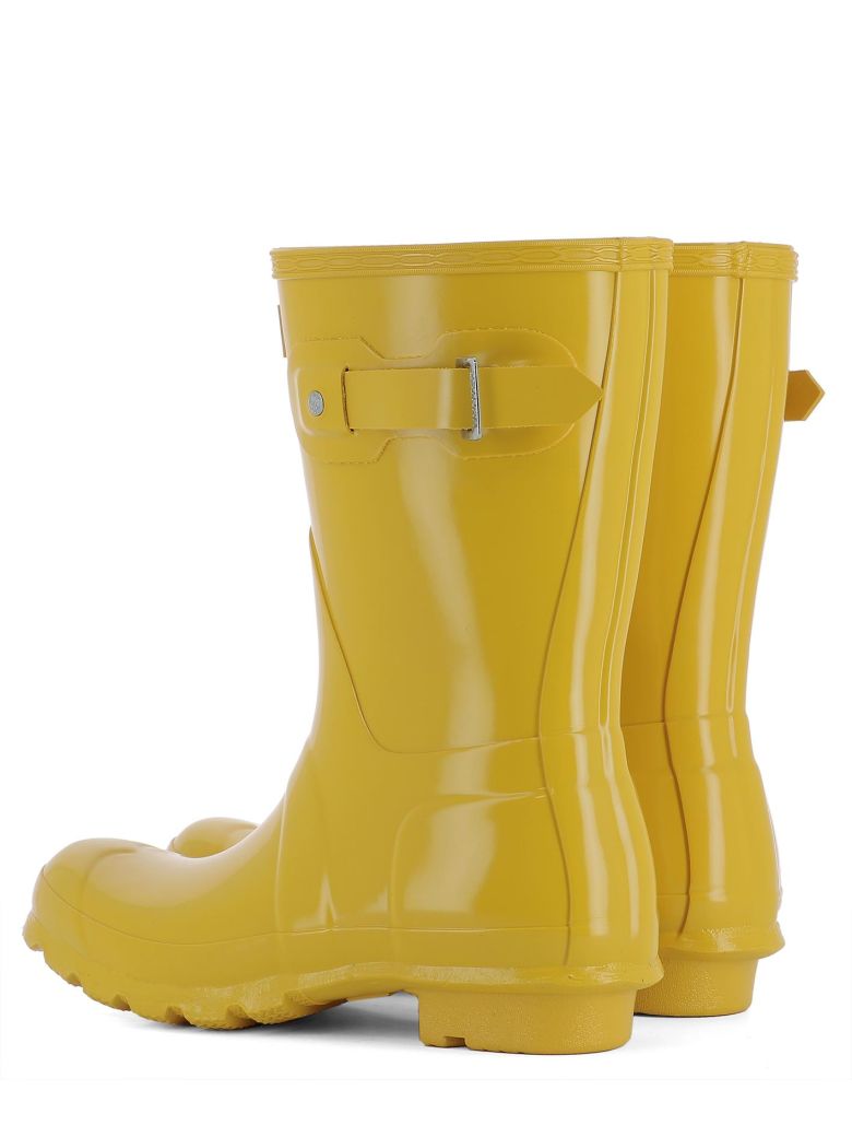 Hunter - Yellow Rubber Boots - Yellow, Women's Boots | Italist