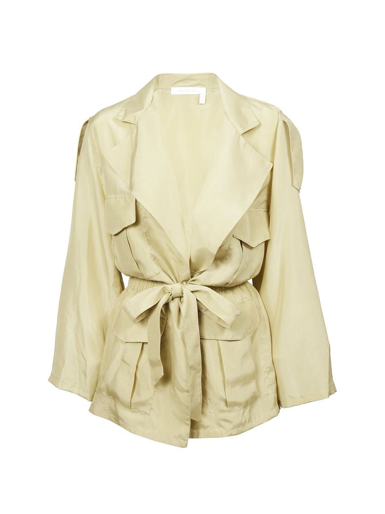 SEE BY CHLOÉ TIE ON WAIST TRENCH,10580522