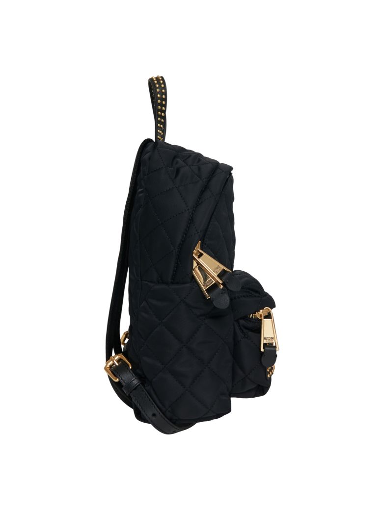 MOSCHINO Quilted Mini Backpack, Black ModeSens