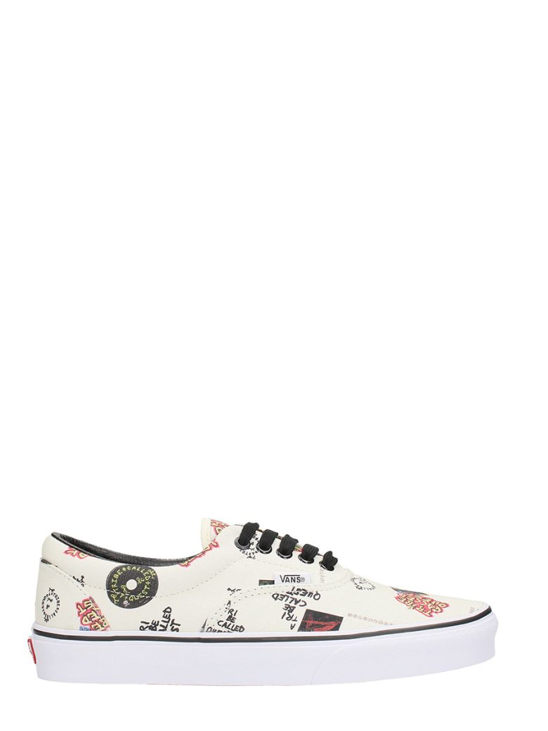 VANS ERA A TRIBE CALLED QUEST WHITE CANVAS SNEAKERS,10580448