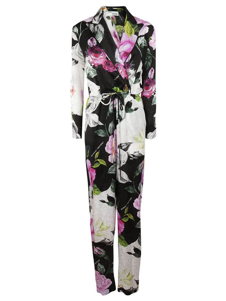 OFF-WHITE OFF-WHITE OFF-WHITE FLORAL JUMPSUIT,10605600