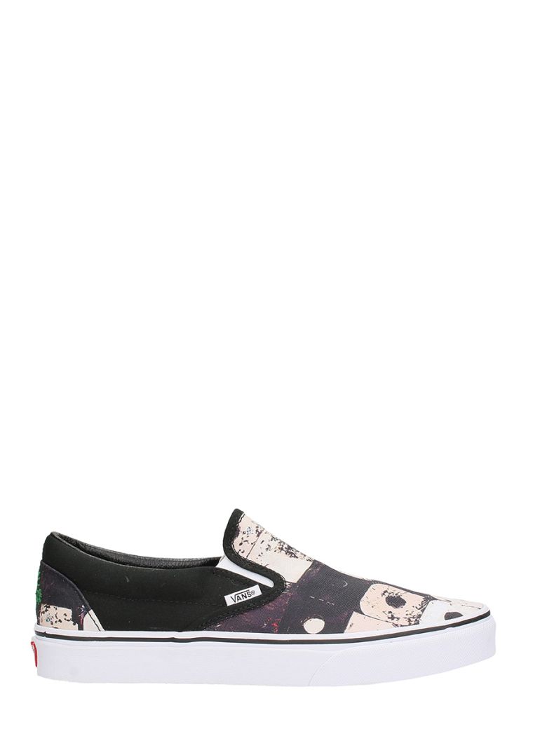 Vans A Tribe Called Quest Black Canvas Slip On Sneakers In Black