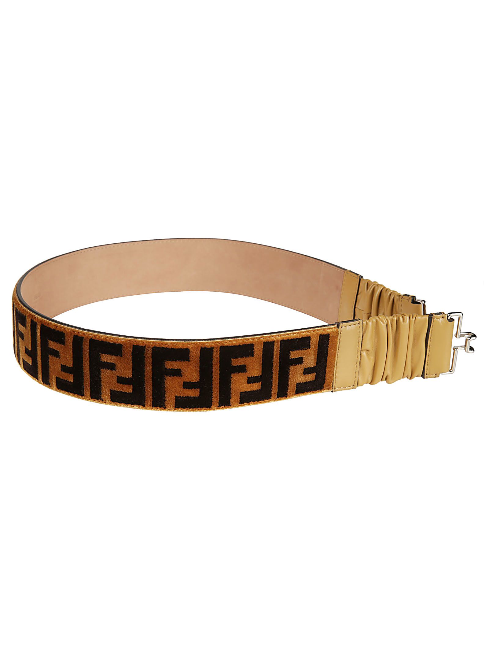 italist | Best price in the market for Fendi Fendi Ff Logo Belt - brown ...