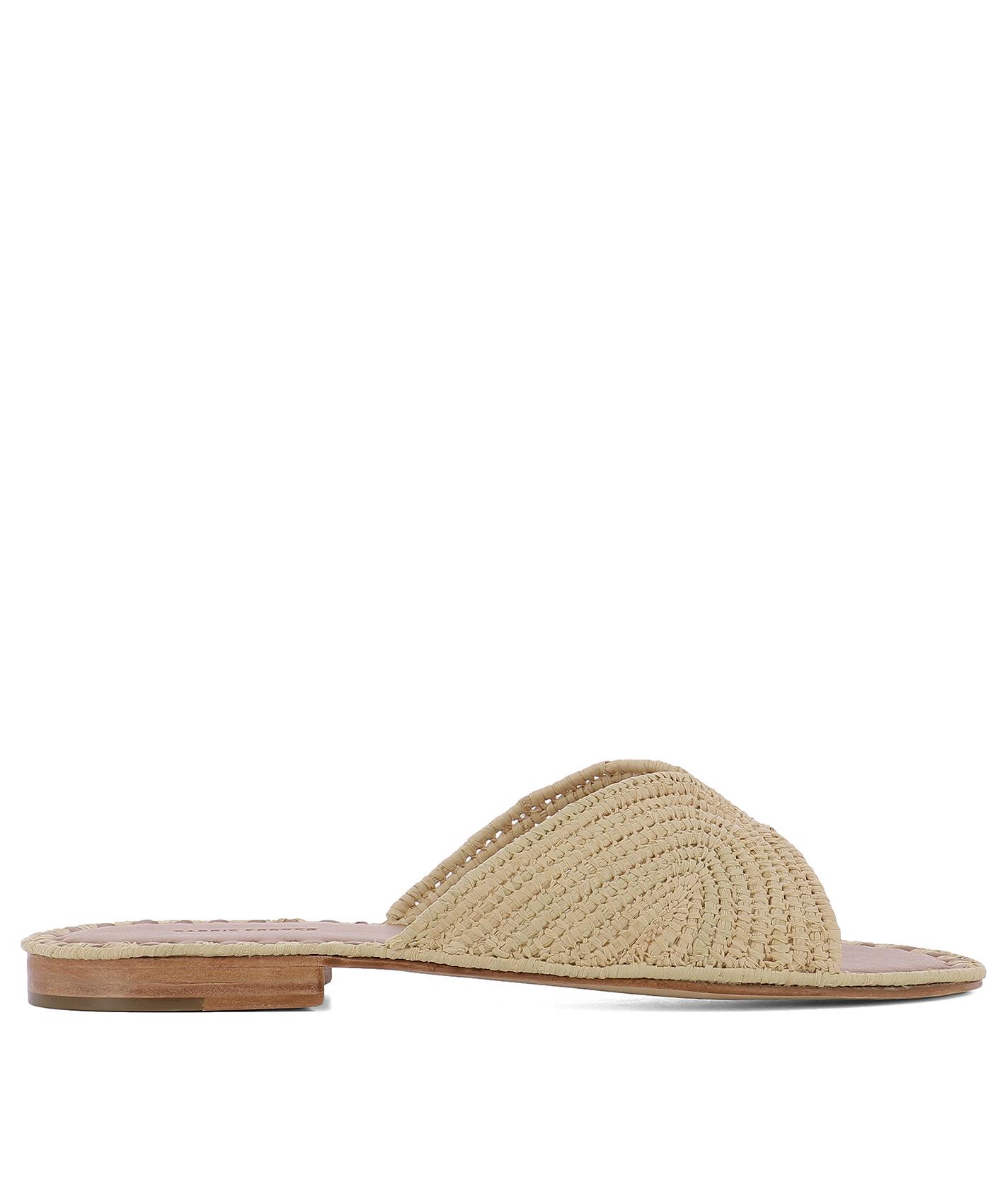 CARRIE FORBES BEIGE FABRIC SALON SANDALS,10606888