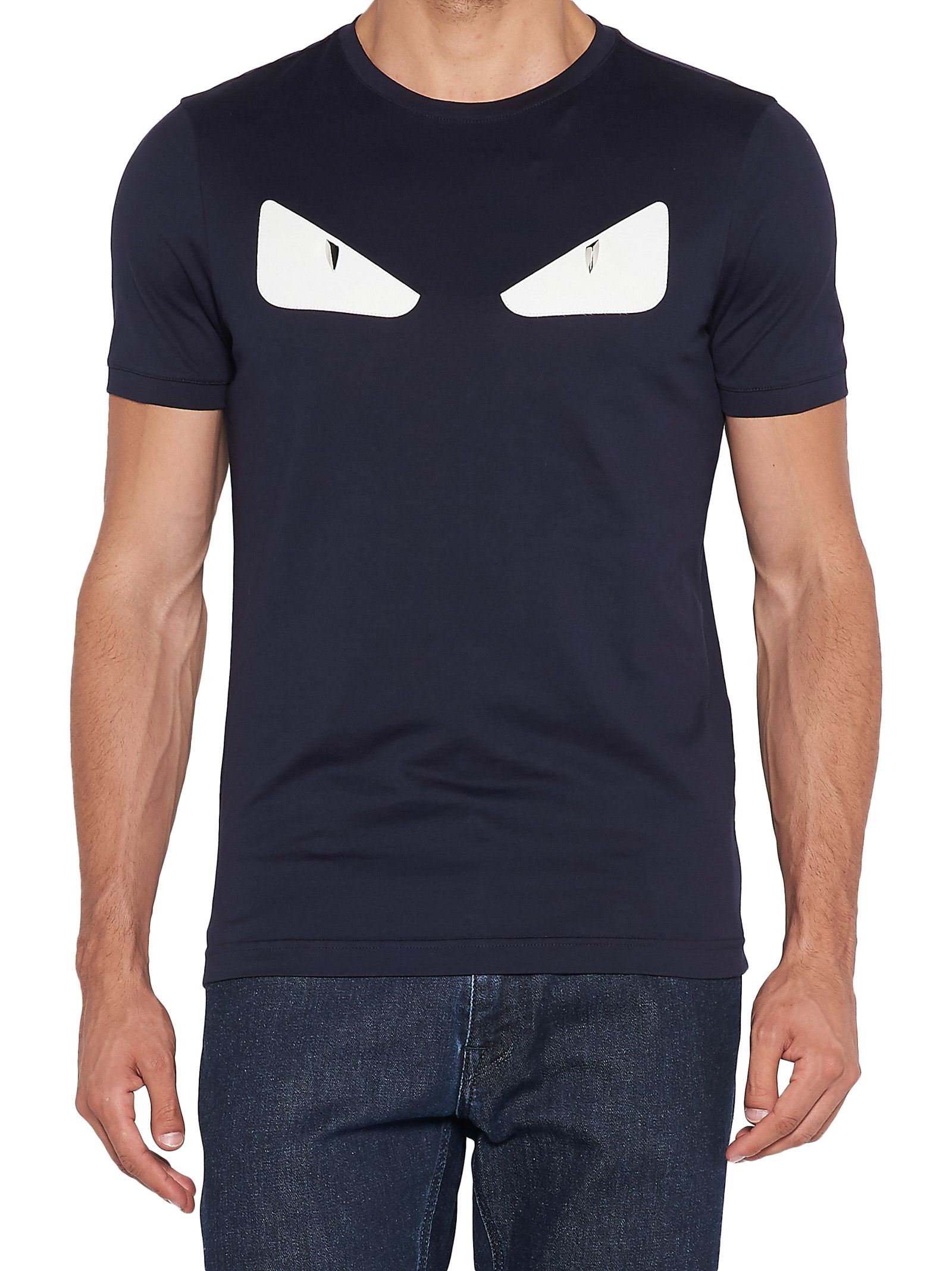 Fendi - Fendi T-shirt - Blue, Men's Short Sleeve T-Shirts | Italist