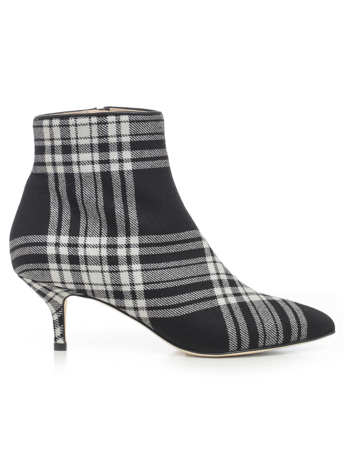 Polly Plume CHECKED ANKLE BOOTS