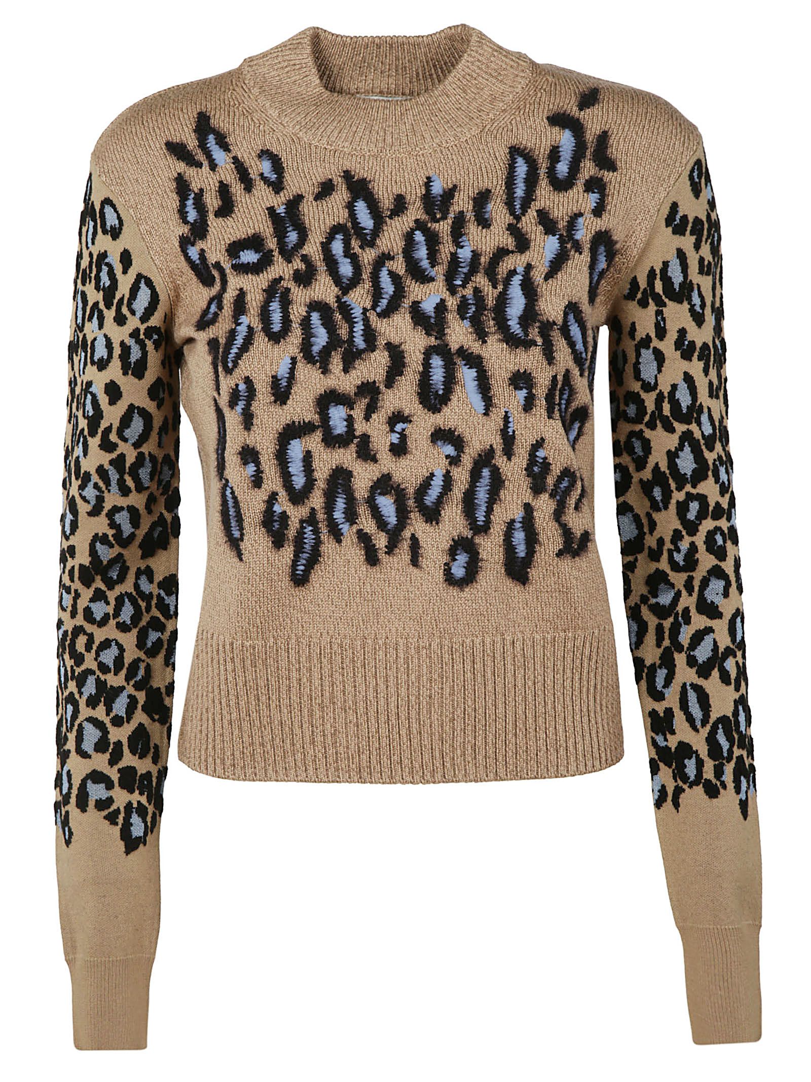 kenzo leopard sweater