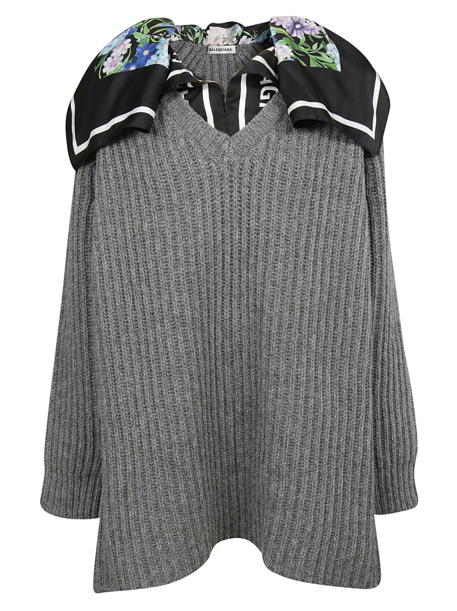 balenciaga grey sweater