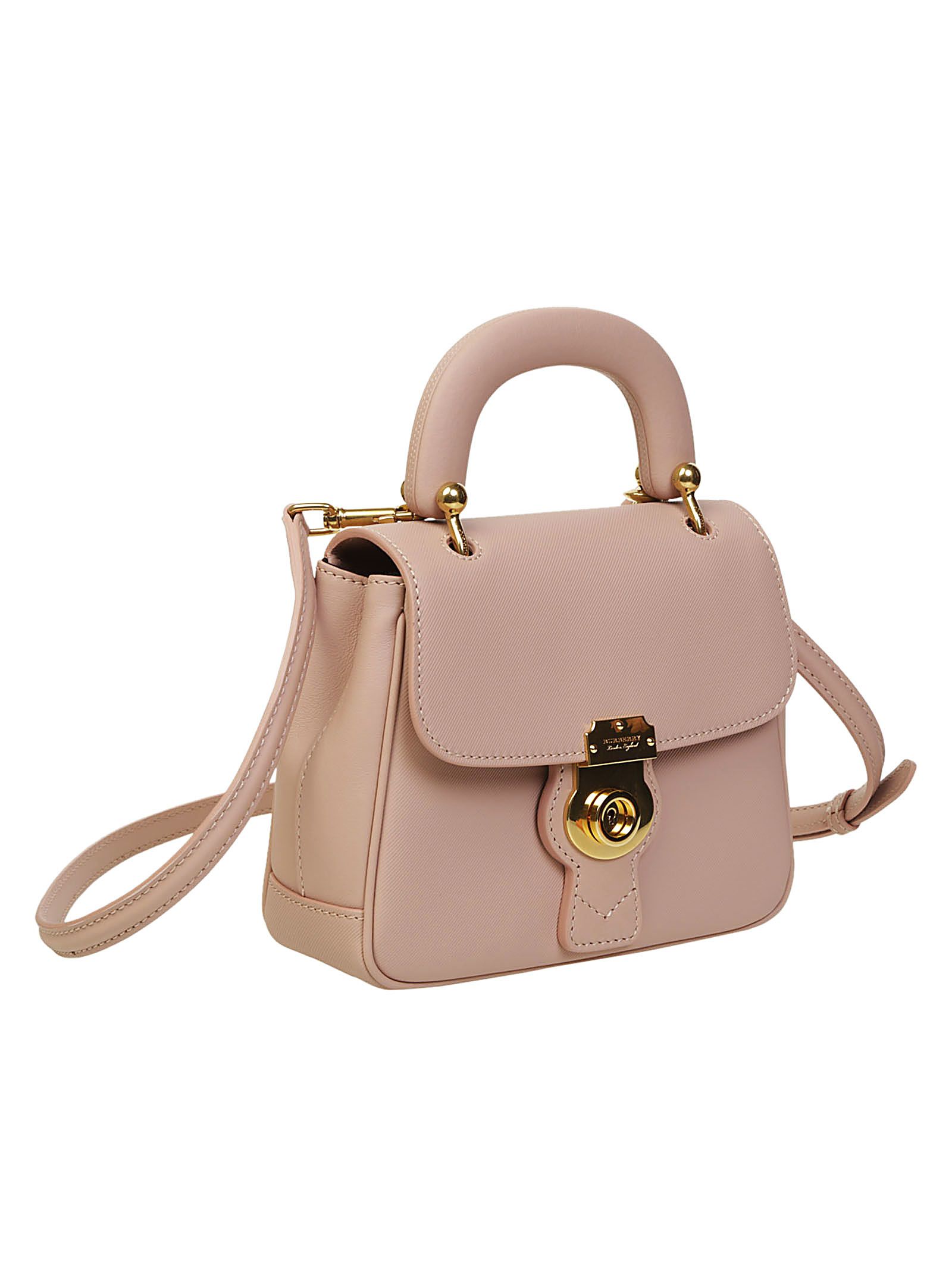 Burberry Burberry Logo Print Shoulder Bag Rosa, Women's Shoulder