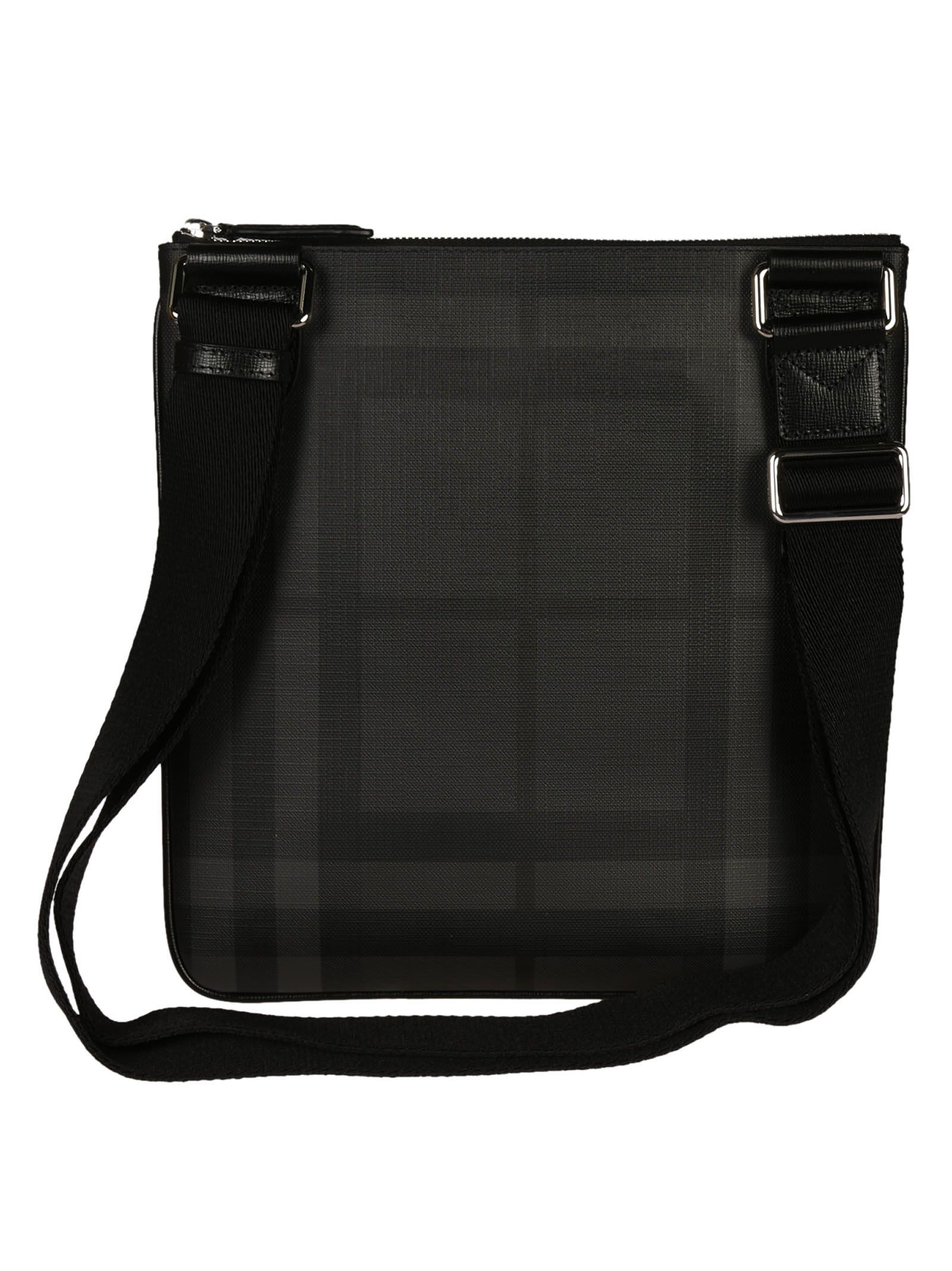 italist | Best price in the market for Burberry Burberry London Check Crossbody Bag - Charcoal ...