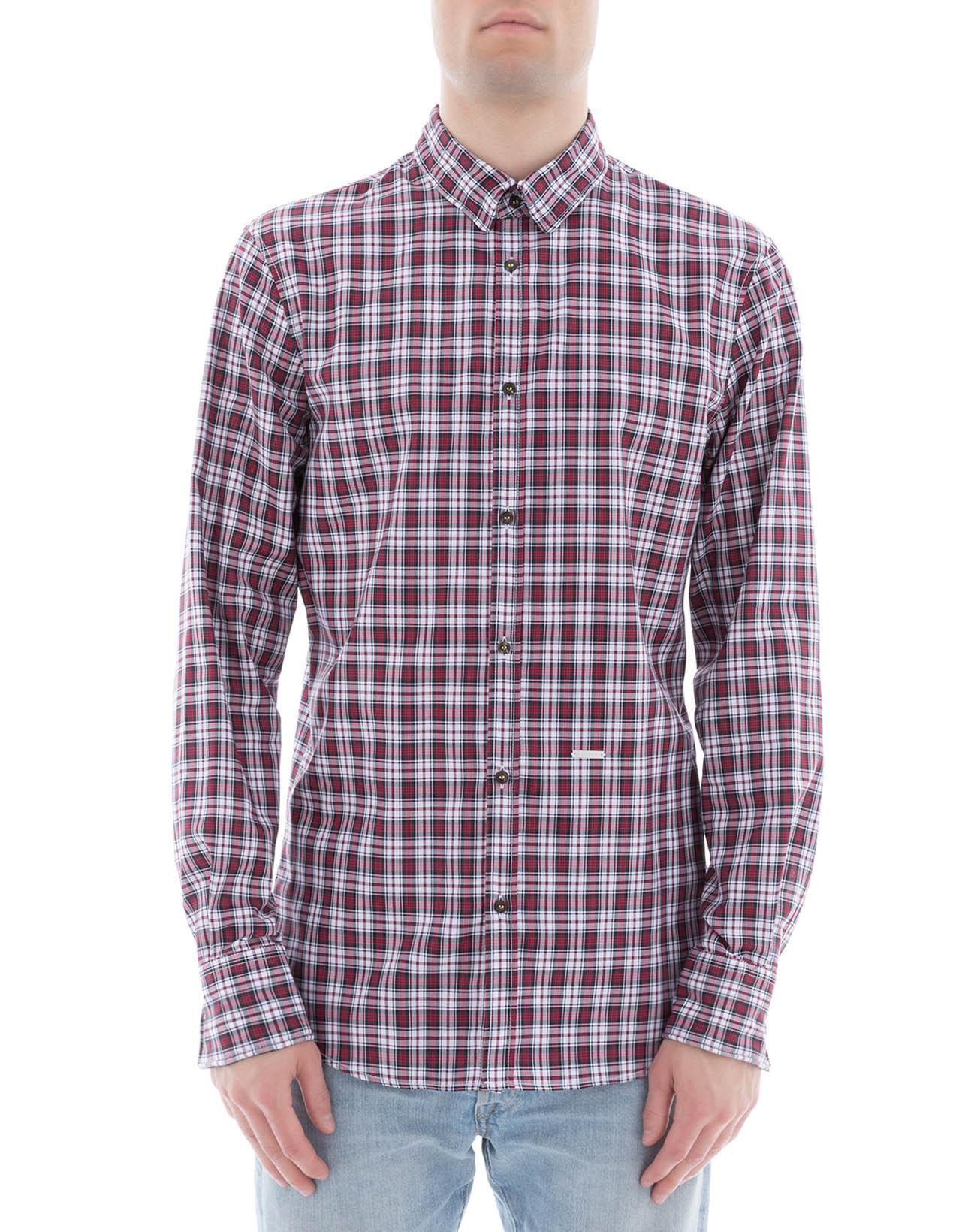 DSQUARED2 RED COTTON SHIRT,10606707