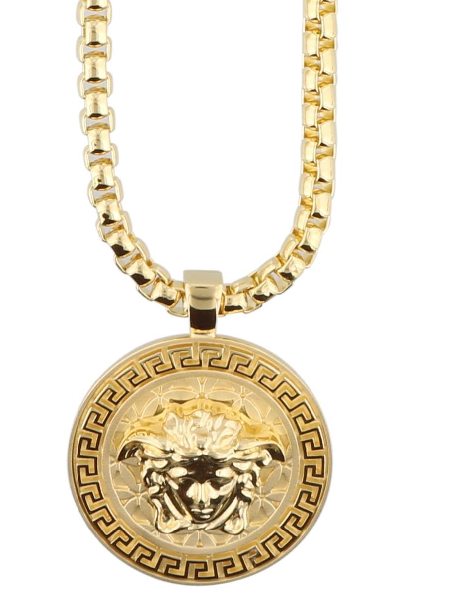 Versace - Versace Medusa Necklace - Gold, Men's Necklaces | Italist