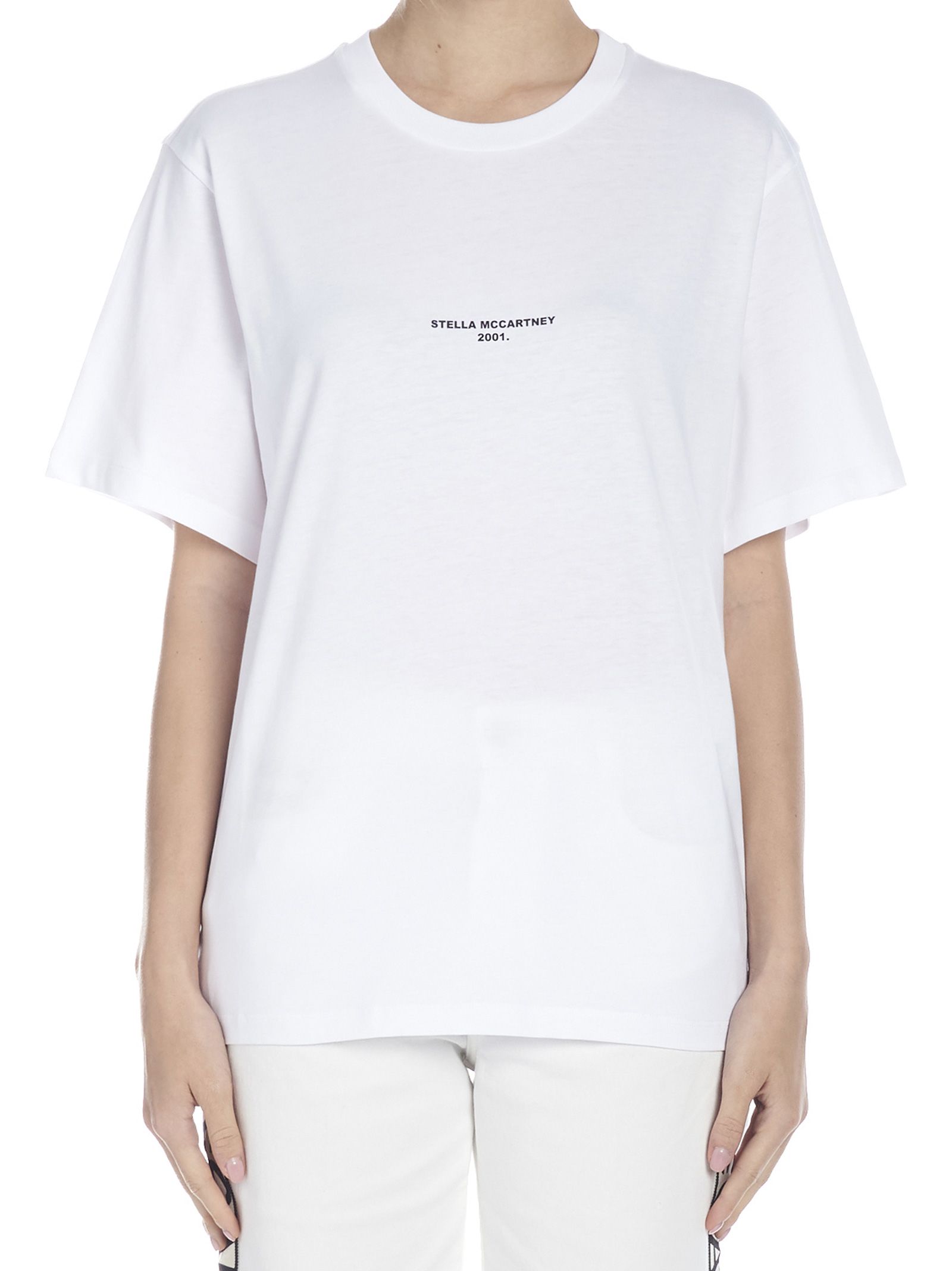 stella mccartney logo 2001. print t-shirt - white