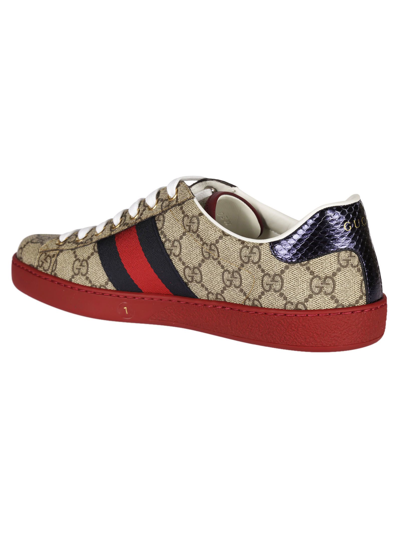 italist | Best price in the market for Gucci Gucci Ace GG Supreme Sneakers - Beige - 8677522 ...