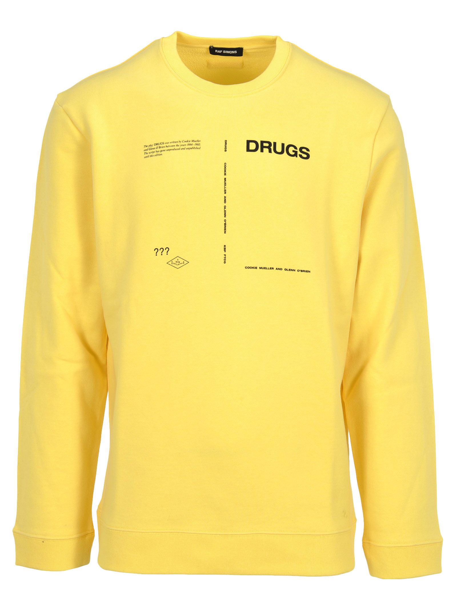 raf simons 黄色 drugs 标准版型套头衫